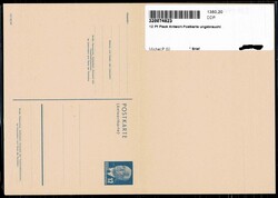 12 Pf Pieck Antwort-Postkarte ungebraucht