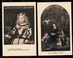 1937 Ausgabe National-Museen. Beide Werte je auf Sonderkarte mit ...