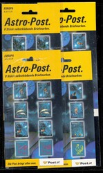Österreich 2005/2006. 4 verschiedene Folienblätter "ASTRO-POST" mit ...
