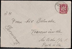 Deutsche Seepost - Linie Bremen-New York. Brief vom 30.4.1924 nach ...