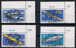 Historische Luftpostbeförderung. Kompletter Satz mit Vollestempel ...