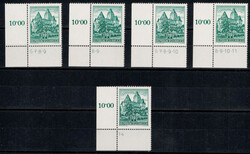 Österreich Bauwerke 10 S, 13 verschiedene Eckrandstücke mit ...