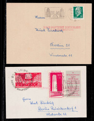 DDR 1961, 2 Belege mit Stempel "Berlin Hauptstadtder DDR" nach ...