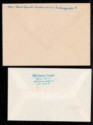 DDR 1961, 2 Belege mit Stempel "Berlin Hauptstadtder DDR" nach ...