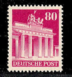 80 Pf Bauten enge Zähnung postfrisch tiefst geprüft Novak BPP