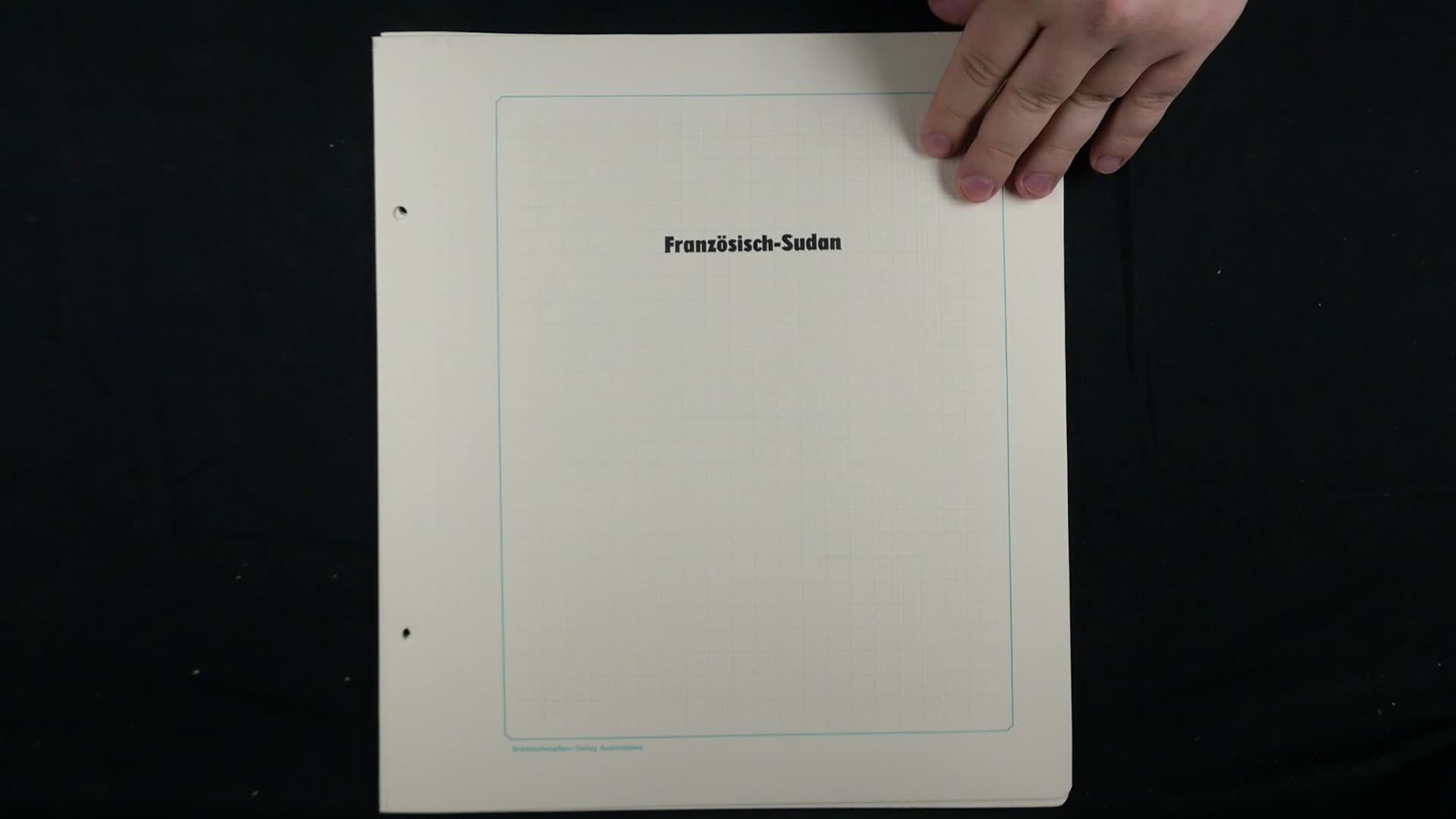 FRANZÖSISCH SUDAN. Sammlung auf selbstgestalteten Albumseiten in ...