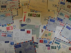 7690: Sammlungen und Posten Zeppelin und Luftpost - Briefe Posten
