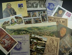 Reformation - Martin Luther. Kleiner Belegeposten mit Ansichtskarten, ...