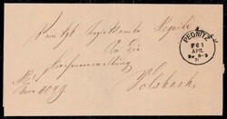 BAYERN (Nürnberg, Pegnitz, Pottenstein), 6 Markenlose Belege