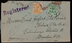 Kleiner Briefeposten Indien, dabei Einschreiben Calcutta 1932 nach ...