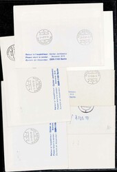 DDR - Kleiner Posten Einschreibe/Wertbriefe mit Sonder-R-Zettel
