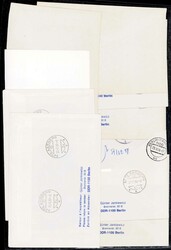 DDR - Kleiner Posten Einschreibe/Wertbriefe mit Sonder-R-Zettel