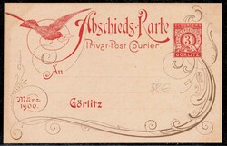 Deutsche Privatpostanstalten. Spannender kleiner Posten mit Neujahrs ...