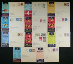 BOAC - 11 verschiedene Erstflugbelege aus den 50er Jahren