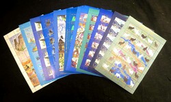 Jul-Marken. Posten von circa 15 postfrischen Bögen