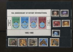 SIMBABWE - 1980-1990 postfrische Sammlung sauber auf Steckkarten