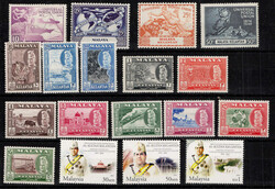 MALAYSIA KELANTAN. Kleiner Posten auf Steckkarten, dabei ein paar ...