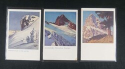 Posten von 7  Künstlerpostkarten "Bruno Hess" Verlag "Eckhardt". ...