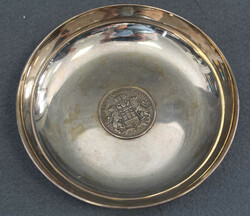 DREI MARK HAMBURGER STADTWAPPEN ziert diese Sterlingsilberschale, ...