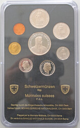 1986 KMS 1 Rp. - 5 Franken PP in Hartplastik  Automatically generated ...