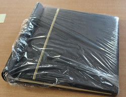 KLEMMBINDER schwarzer Klemmbinder in Leinen-SchraubbinderOptik, ...