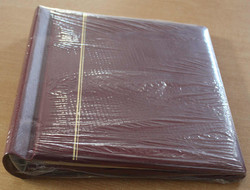 KLEMMBINDER roter Klemmbinder in Leinen-SchraubbinderOptik, ...