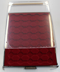 2x LEUCHTTURM MÜNZBOX CAPS EURO, 2 Stück rauchglas für je 5x KMS 1 ...