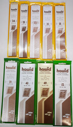 HAWID Klemmstreifen, 9 Packungen schwarz, von 24-52, OVP NP ca. 80€ ...