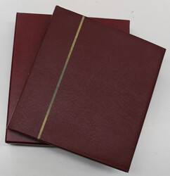 KABE NUMIS Münzalbum Weinrot inkl. Schuber und Münzhüllen, ...