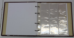 KABE NUMIS Münzalbum Weinrot inkl. Schuber und Münzhüllen, ...