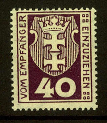 340: Danzig - Portomarken