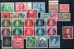 1949-1954 Spitzenlot nur kpl. Ausgaben mit Goethe (ohne jeglicher ...