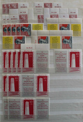 ZUSAMMENDRUCKE 1955-1990 reichhaltiger postfr. Bestand, fast nur ...