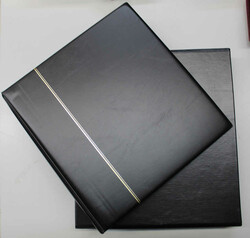 RINGBINDERSET YOKAMA schwarz m. Schuber m. 25 Folienblättern ...