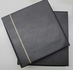 RINGBINDERSET MOROCCO schwarz m. Schuber m. 25 schwarzen ...