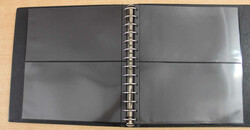 RINGBINDERSET MOROCCO schwarz m. Schuber m. 25 schwarzen ...