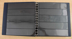 RINGBINDERSET MOROCCO blau m. Schuber m. 40 schwarzen ...