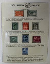 500 JAHRE POST, 4-bändige ABO-Sammlung von Sieger aus dem ...