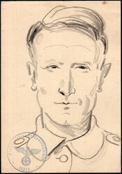 CORNARO, HANS, akademischer Maler 1899-1990, Bleistiftzeichnung ...