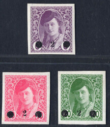 1919 Zeitungsmarken ungezähnt m. Überdruck, ungebr. Luxus, 2 Wte. ...