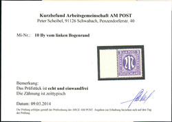 3 Pf AM-Post v. li.Rand, postfr. Luxus, KB Arge ?echt u. ...