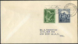 1950 Philharmonie a. portoger. Satz-Bf. v. Berchtesgaden n. N.Y.  ...