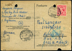 6355530: Türkei Deutsch Kriegsgefangenen Post