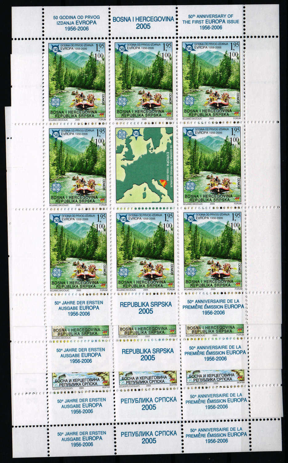 2005 Europamarken im Kleinbogensatz, postfr. Pracht  Automatically ...