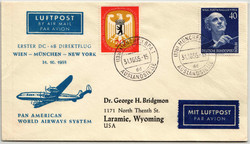 1955, 31.10., 40 Pf Furtwängler u. 20 Pf Bundestag auf illustr. ...