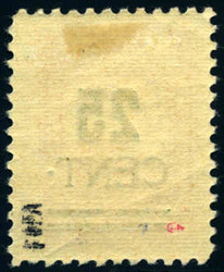 25 C a. 100 M zinnoberrot m. Aufdruckfehler "Punkt h?herstehend", ...