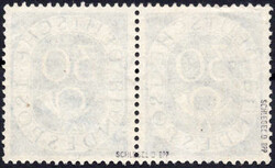 30 Pf Posthorn im waagr. Paar m. Bedarfszhg., rundgest. Pracht, ...