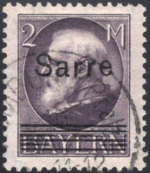 2 M Bayern-Sarre m. 6 statt 5 Gitterlinien, rundgest. Luxus, mehrfach ...