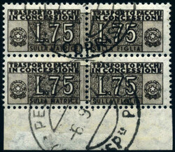 3440: Italy Fee stamp for Parcel delivery