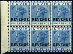 4585: Nevis - Revenue stamps